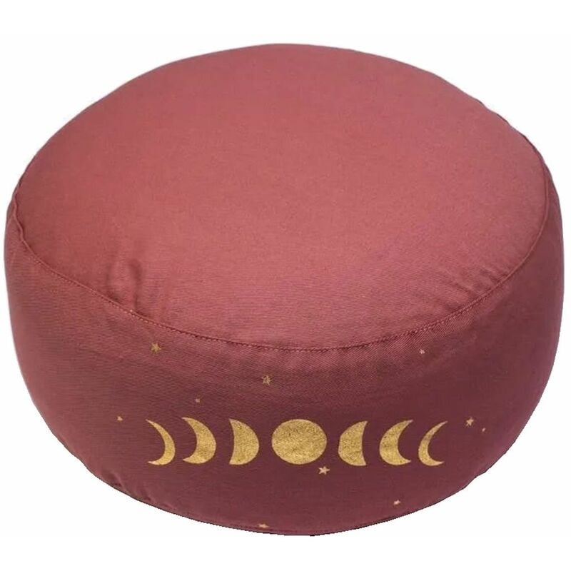 Phoenix Import - Coussin de Méditation Phases de la Lune en coton bio