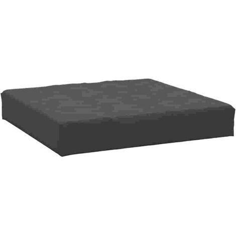 Coussin de palette anthracite 60x60x9,5 cm tissu oxford