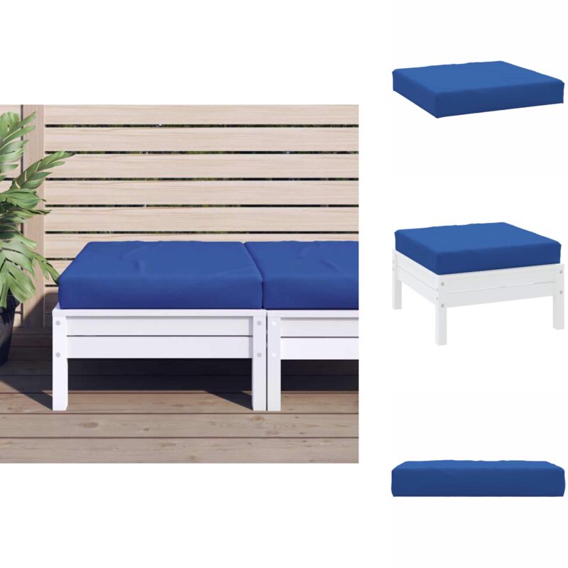 Vidaxl - Coussin de palette bleu 60x60x8 cm tissu oxford - Coussin Exterieur - Coussin Patio - Coussin Jardin - Coussin Design - Coussin Confortable