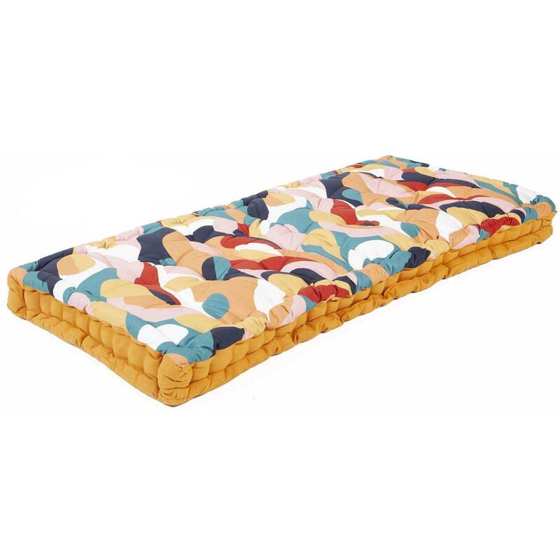 Coussin de palette en coton imprimé 120 x 60 cm