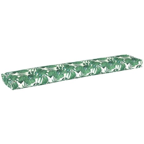 Coussin de palette Motif feuille 200 x 40 x 8 cm Tissu Oxford