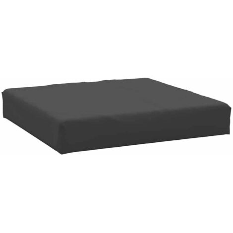 Coussin de palette noir 60x60x8 cm tissu oxford