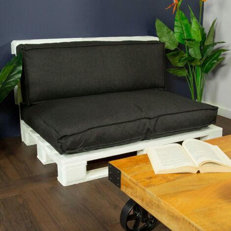 Coussin de palette noir