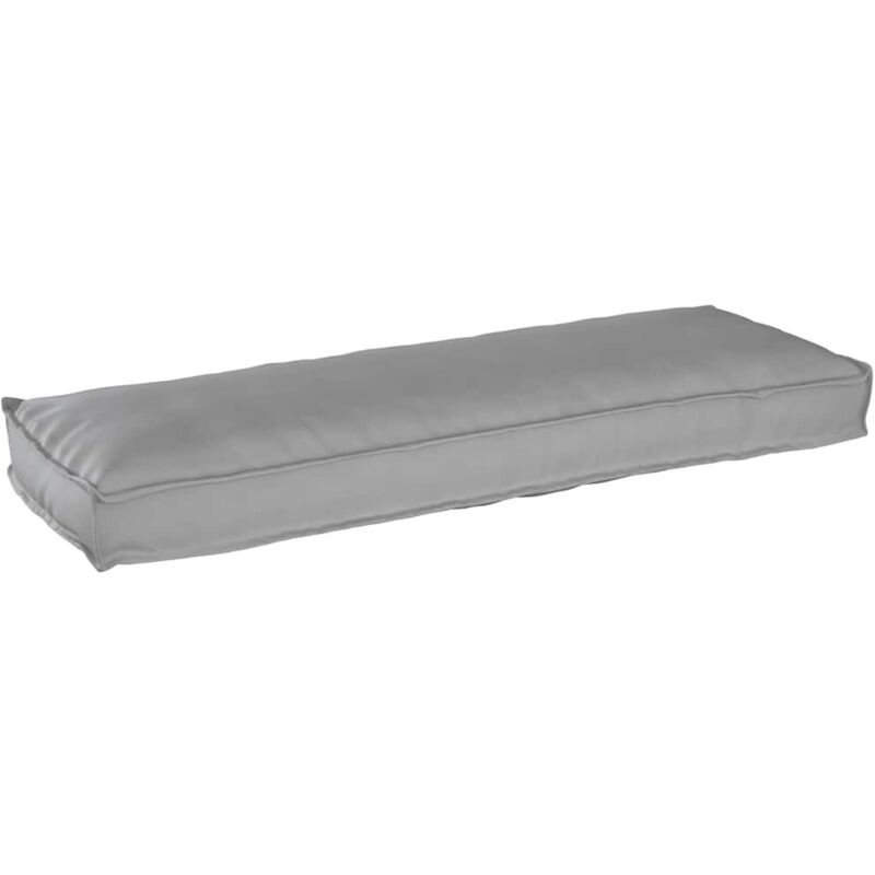 Coussin pour banc de palette Gris 120 x 40 x 8 cm Tissu Oxford Vidaxl