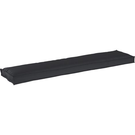 Coussin de palette pour banc Noir 180x40x8 cm Tissu Oxford