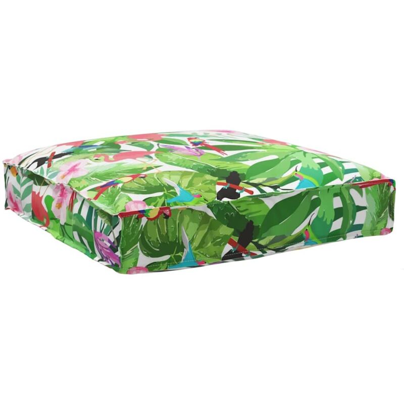 Coussin pour assise de palette Multicolore 80 x 80 x 12 cm Vidaxl