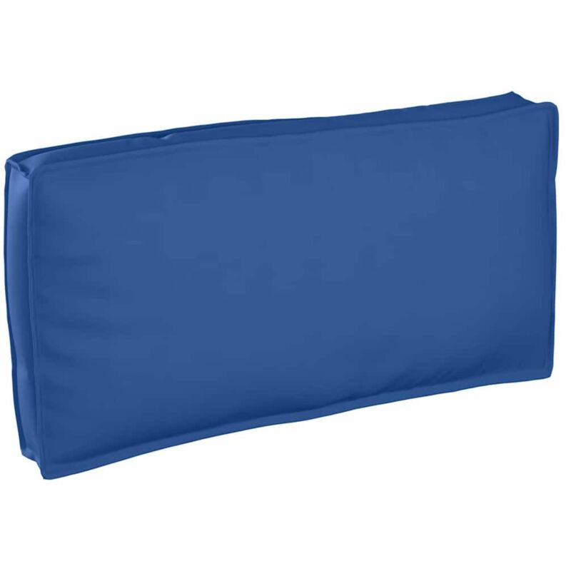 Coussin pour assise / dossier de palette avec oreiller Bleu royal Vidaxl