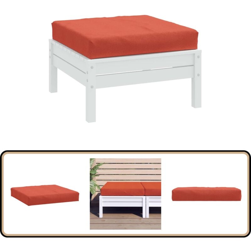 Vidaxl - Coussin de palette rouge mélangé 60x60x10 cm tissu - Coussin Exterieur - Coussin Décoratif - Coussin Jardin - Coussin Terrasse - Coussin