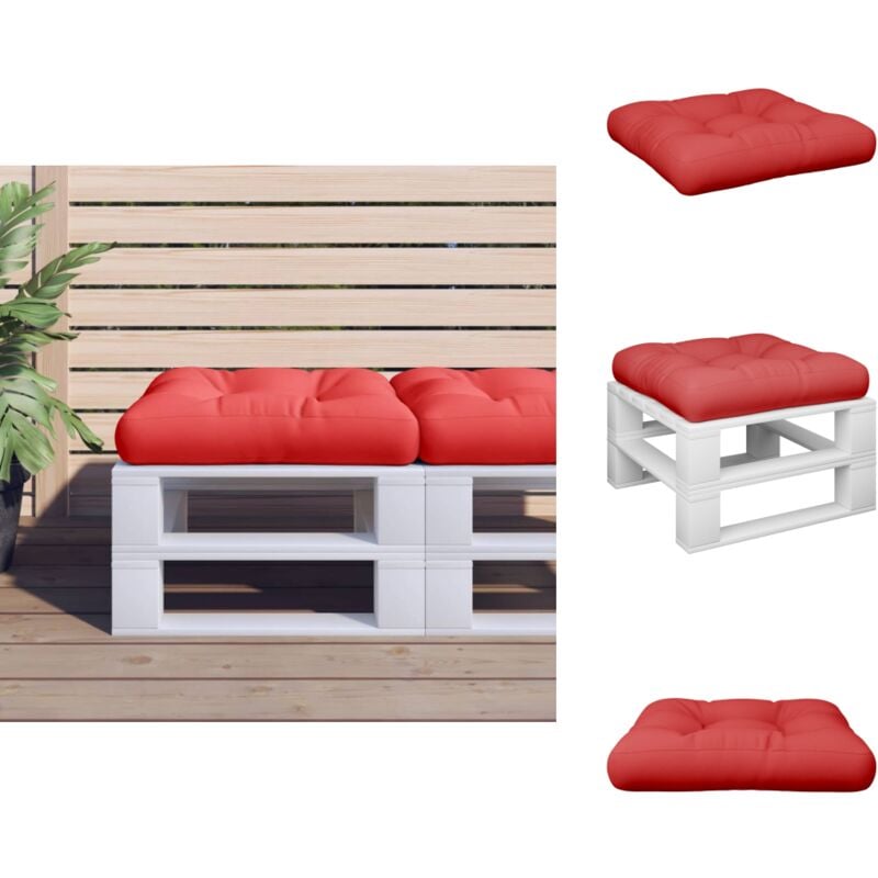 Coussin de palette rouge tissu - Coussin De Palette - Coussins De Palette - Coussin - Coussin D'extérieur