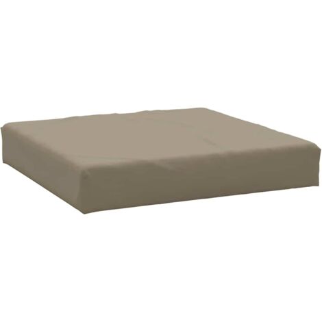 Coussin de palette taupe 60x60x9,5 cm tissu oxford