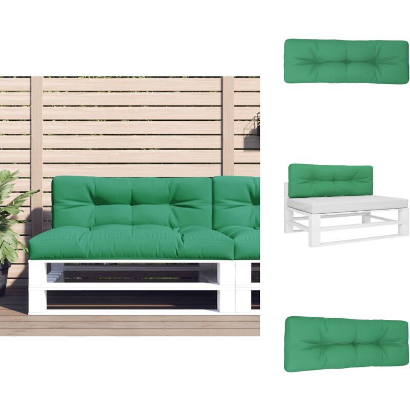 Vidaxl - Coussin de palette vert 120x40x12 cm tissu - Coussin Exterieur - Coussin Jardin - Coussin Terrasse - Coussin Design - Coussin Confortables