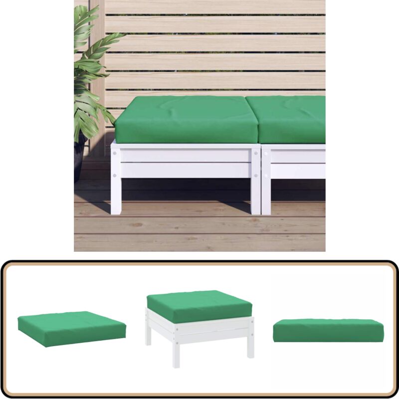 Vidaxl - Coussin de palette vert 60x60x8 cm tissu oxford - Coussin Exterieur - Coussin Patio - Coussin Jardin - Coussin Design - Coussin Confortable