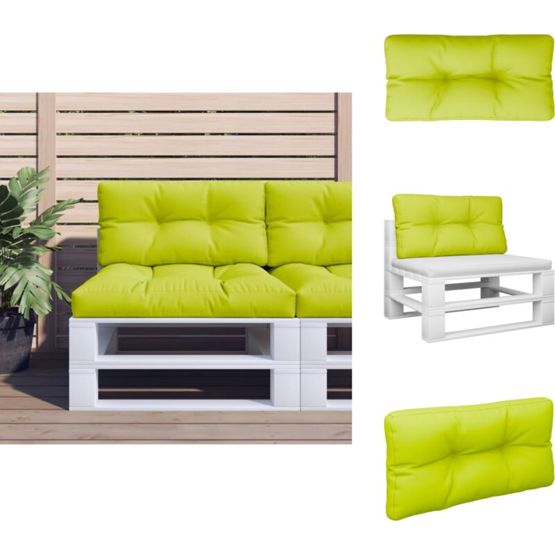 Vidaxl - Coussin de palette vert vif 70x40x12 cm tissu - Coussin Exterieur - Coussin Jardin - Coussin Terrasse - Coussin Design - Coussin Décoratif