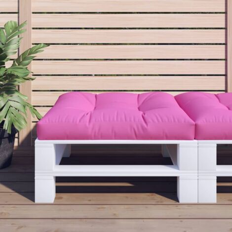 Coussin de palette,Coussin d'assise Confortable rose 70x70x12 cm tissu -AD22256