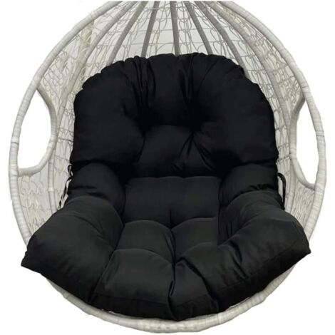 Coussin de panier suspendu noir 80120cm coussin de panier suspendu extérieur tissu imperméable jardin