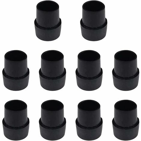 Coussin de Pied de Trampoline 10 pièces - Pièces de Rechange Robustes pour Capuchon de Jambe en Caoutchouc Accessoires de Trampoline de Protection de Tuyau en Latex résistants durables(Black, 4X3.8cm