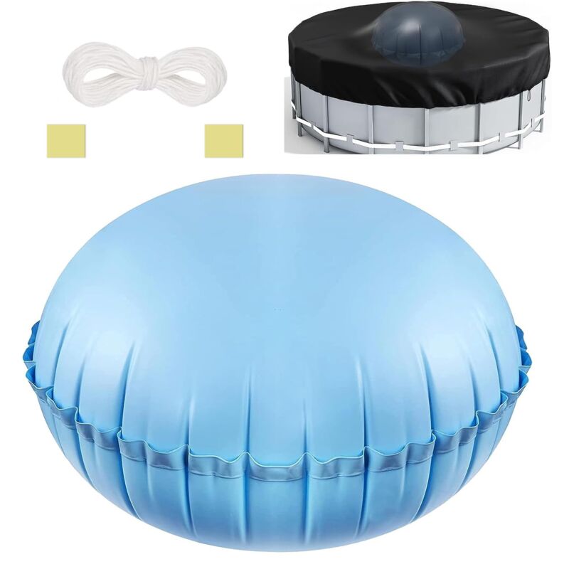 Coussin De Piscine Hivernage, Coussin Hivernage Piscine Hors Sol, Ballon De Piscine Hivernage, Oreiller De Piscine d'hiver avec Cordes, 4 X 4 Pieds,