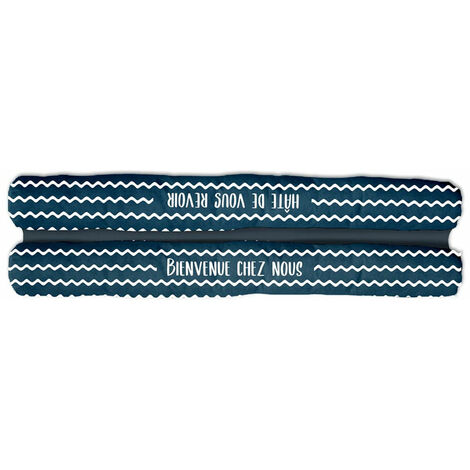 Coussin de porte double - bienvenue chez nous