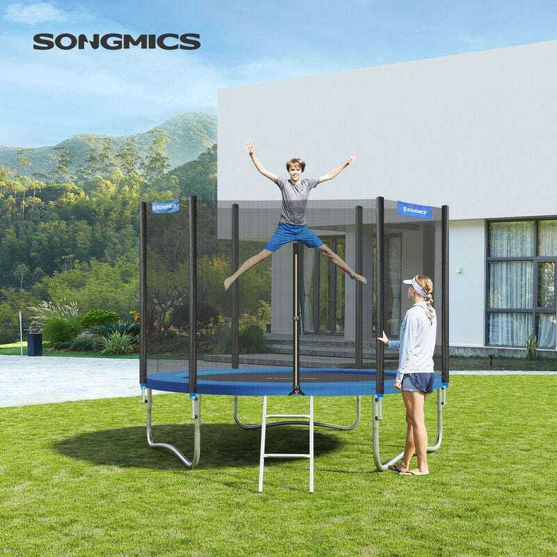 Songmics - Coussin de protection Ø183cm Coussin de sécurité de trampoline de remplacement, Rechange, résistant aux rayons uv, anti-déchirure, taille