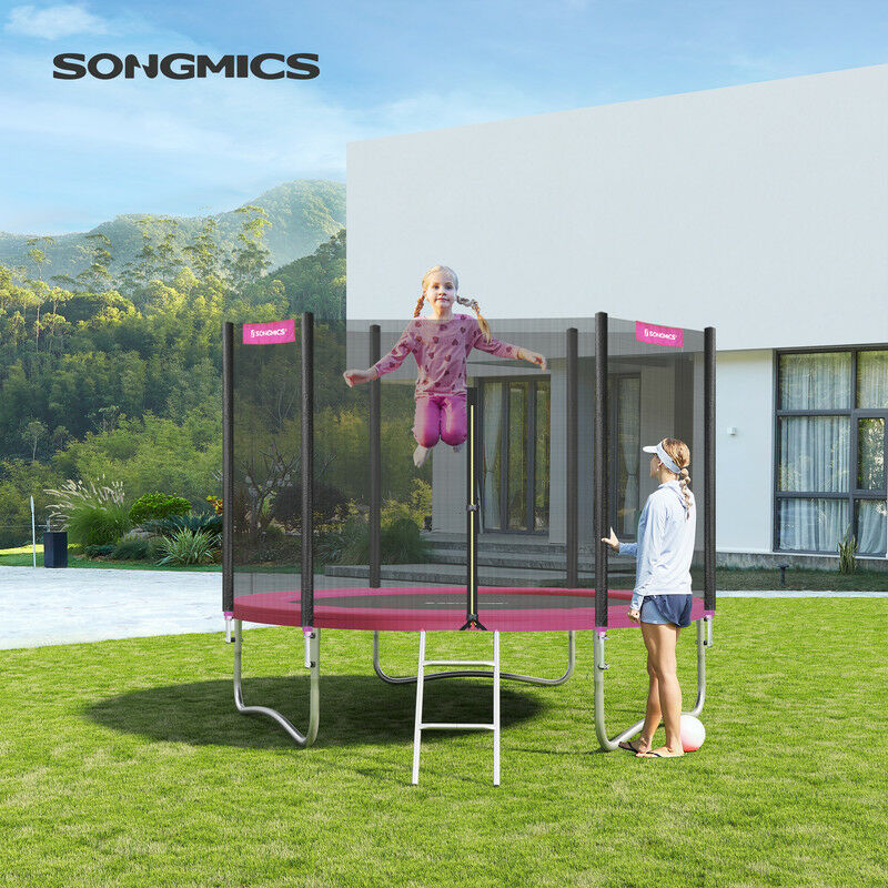 Songmics - Coussin de protection Ø244cm Coussin de sécurité de trampoline de remplacement, Rechange - STP008P01 Rose