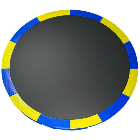 Coussin de protection des ressorts pour Trampoline 12Ft / 366 cm - Bi color Bleu / Jaune - PE