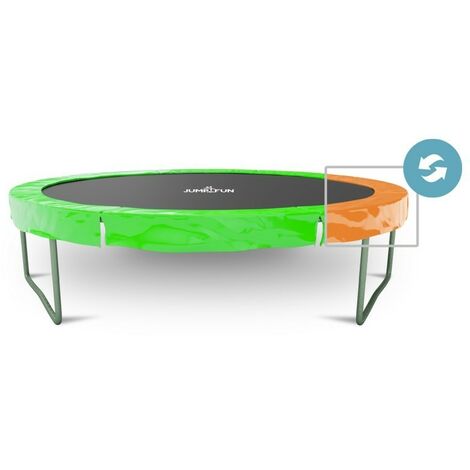 Coussin de protection des ressorts pour Trampoline, réversible orange / vert pomme : ø 14Ft