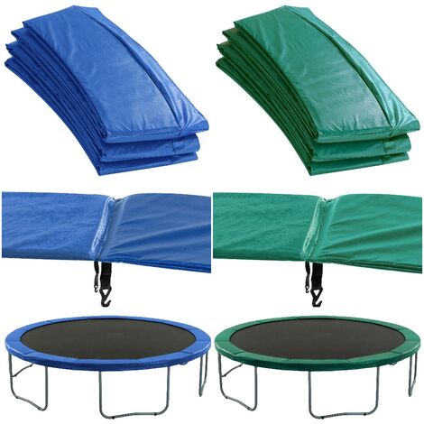 Coussin de sécurité vert pour trampoline rectangle 4m Apollo Sport 400