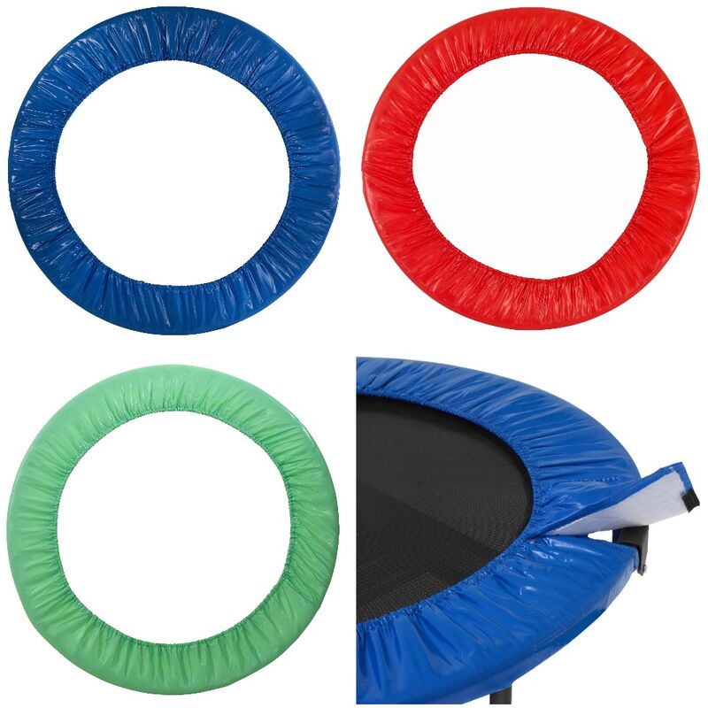 Coussin de Protection et Sécurité de Remplacement pour Mini Trampoline Rond 91 cm - Bleu