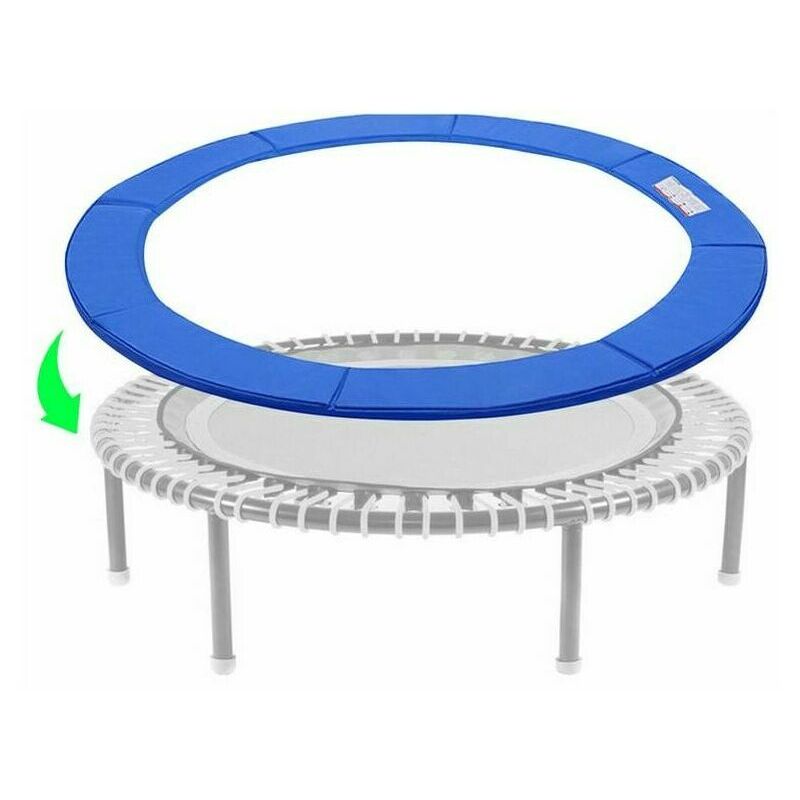 Anti-déchirure 366CM coussin trampoline 12FT(bleu) - Tigrezy