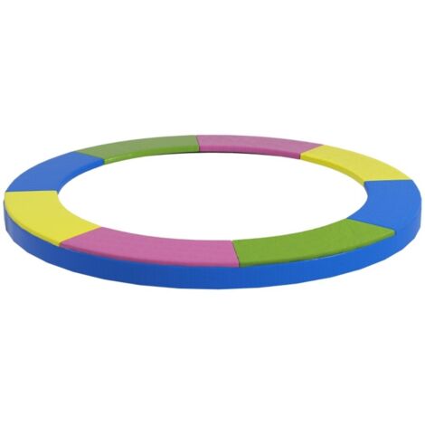 Coussin de protection trampoline-coloré-résistance intempéries-UV-305x305x15cm