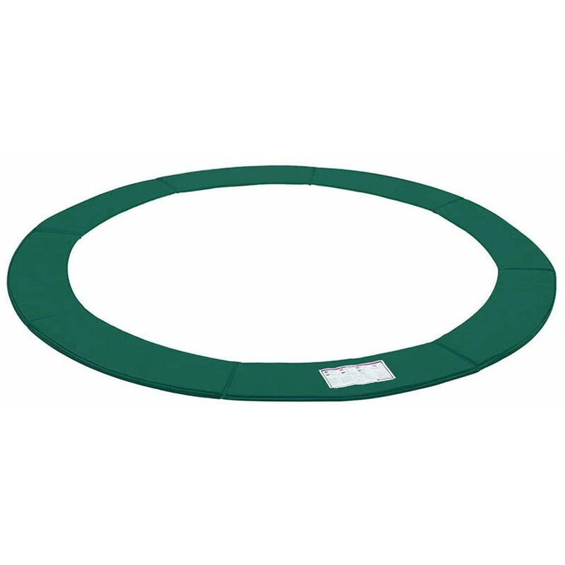 Coussin de sécurité de trampoline de remplacement rechange diamètre 366 cm résistant aux rayons uv anti-déchirure taille standard vert - Vert