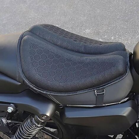 Coussin de selle de moto, housse de selle de moto Coussin gonflable pour selle de moto, coussin de selle de vélo, coussin de selle amortisseur pour vélo électrique