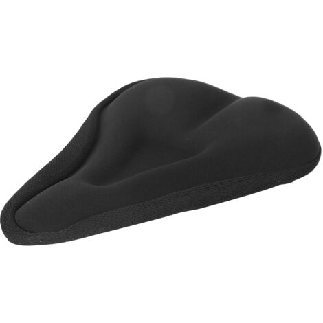 Coussin de selle en gel de silice pour VTT, couverture antidérapante avec encoche - Équipement cycliste noir
