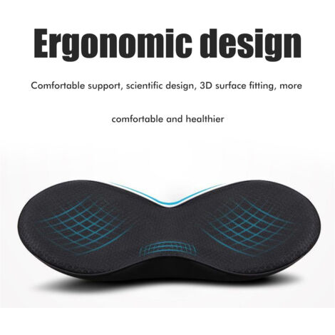 Coussin de Siège Auto Confortable pour Conducteur - Réduction des Douleurs Lombaires et Surélévation Ergonomique - Toutes Saisons