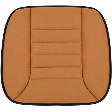 Coussin de siège auto en mousse à mémoire de forme, ergonomique, à rebond lent, antidérapant, respirant, épais, utilisable en toutes saisons, housse de protection universelle, jaune
