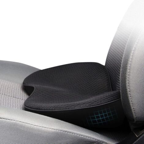 Coussin de siège auto ergonomique – Mousse à mémoire de forme – Confort lombaire – Épais et respirant – Pour conducteurs – Housse lavable