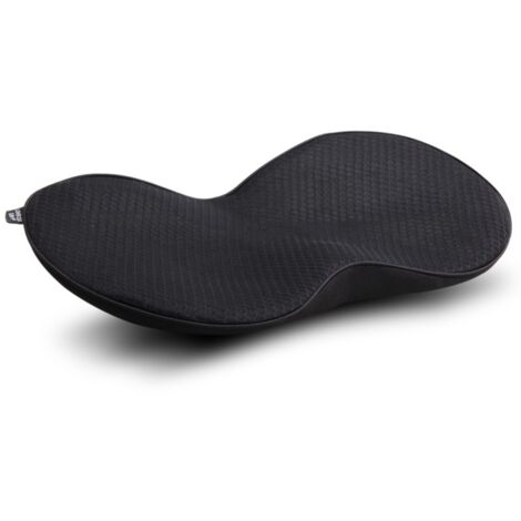 Coussin de siège auto noir, mousse confort renforcé, surface antidérapante, améliore le soutien et le confort de conduite