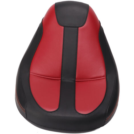 Coussin de siège avant de moto Touring Solo en cuir artificiel, Support solide de remplacement pour Indian Scout soixante noir rouge