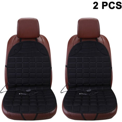 Coussin de siège chauffant USB pour voiture, coussins chauffants  électriques 5v, noir