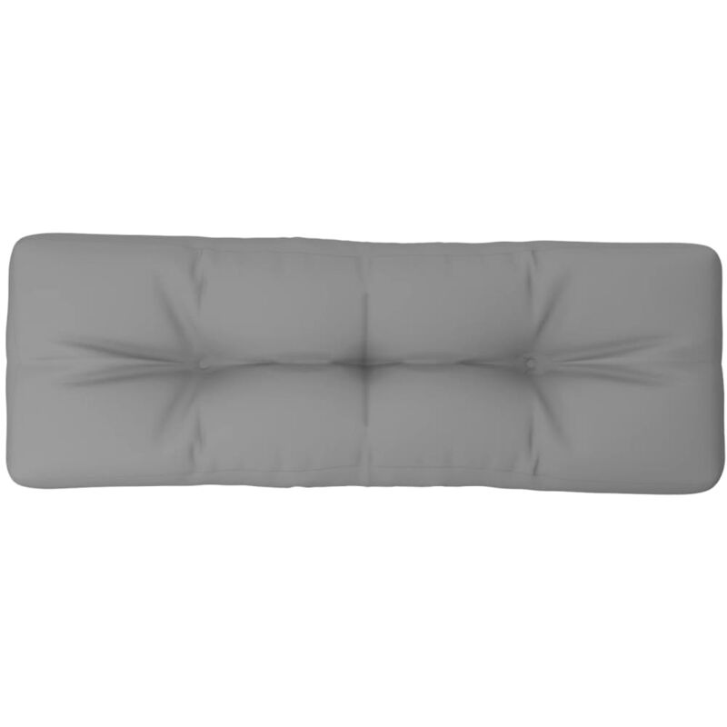 Vidaxl - Coussin de palette gris 120x40x12 cm tissu