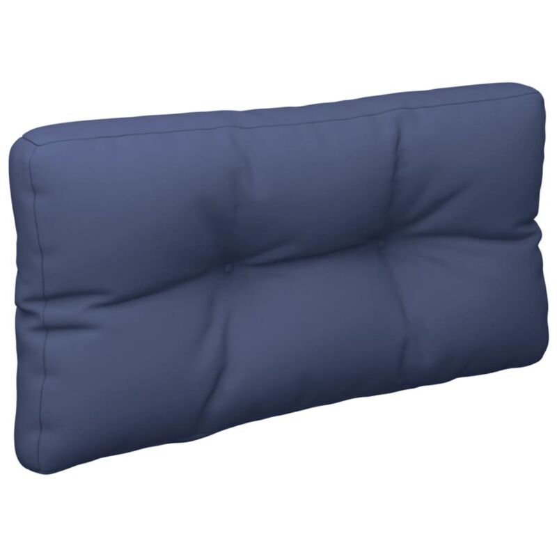 Vidaxl - Coussin de palette bleu marine 80x40x12 cm tissu