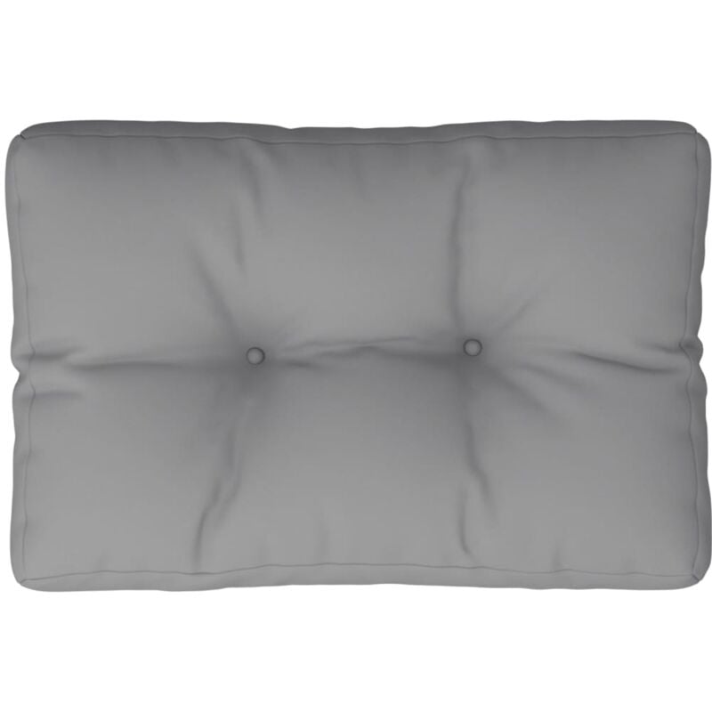 Vidaxl - Coussin de palette gris 50x40x12 cm tissu