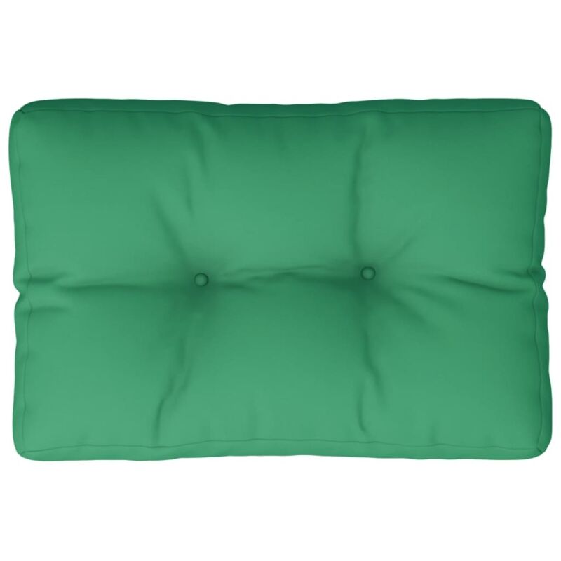 Vidaxl - Coussin de palette vert 60x40x12 cm tissu
