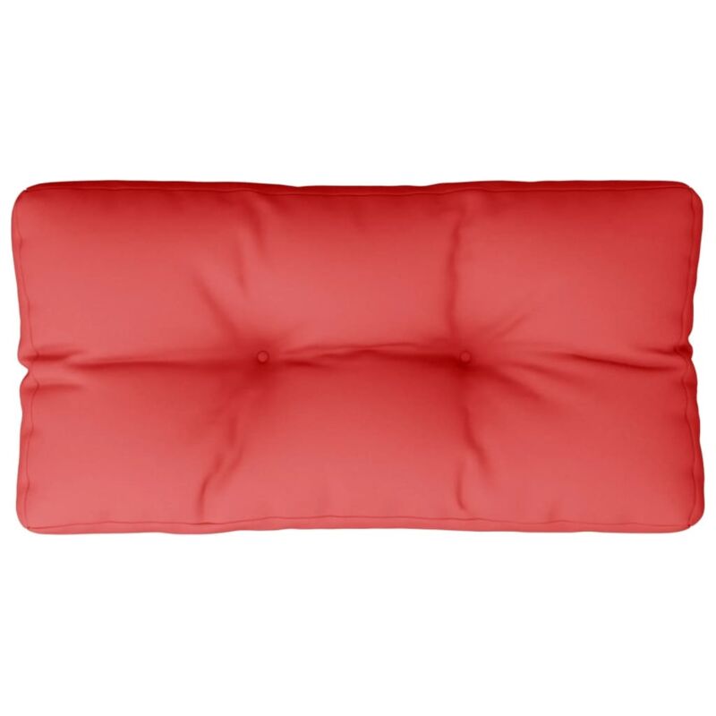 Vidaxl - Coussin de palette rouge 80x40x12 cm tissu