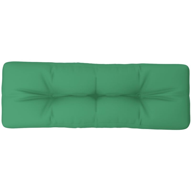 Vidaxl - Coussin de palette vert 120x40x12 cm tissu