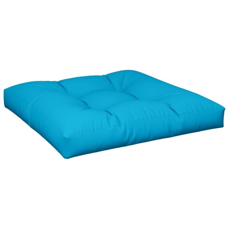 Vidaxl - Coussin de palette bleu 80x80x12 cm tissu