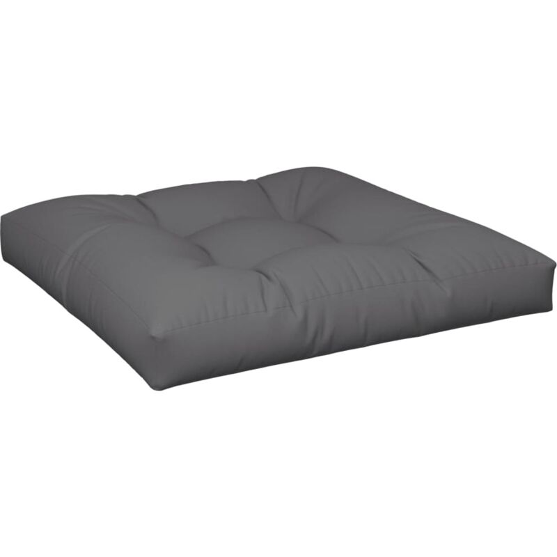Vidaxl - Coussin de palette anthracite 70x70x12 cm tissu