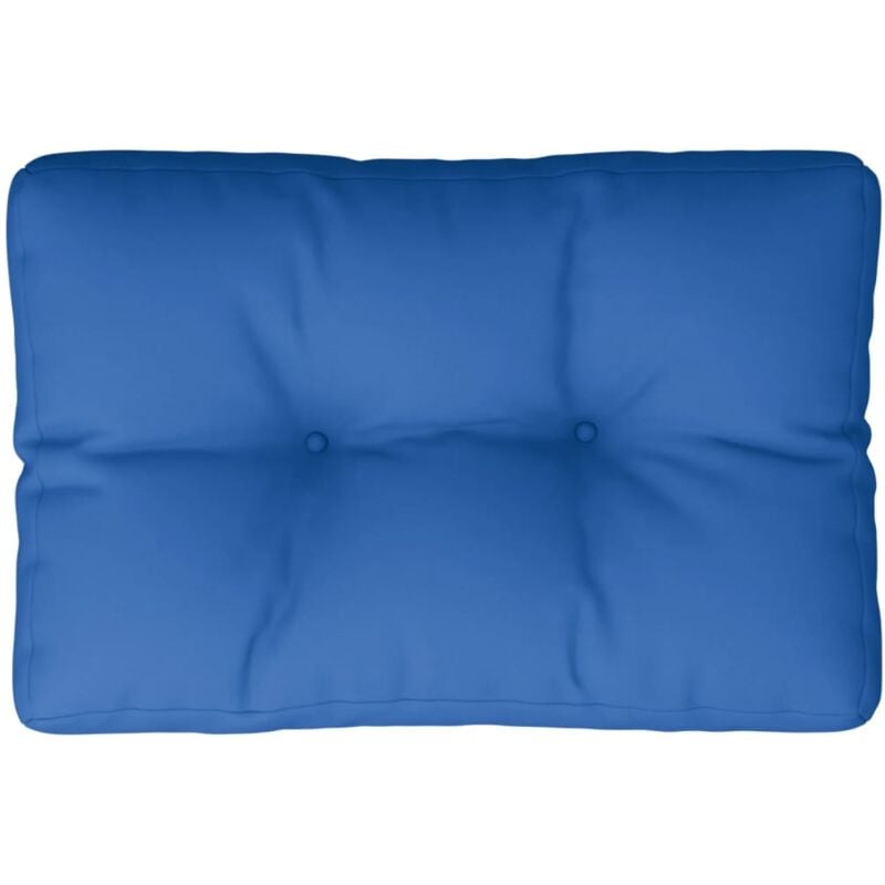 Vidaxl - Coussin de palette bleu royal 60x40x12 cm tissu