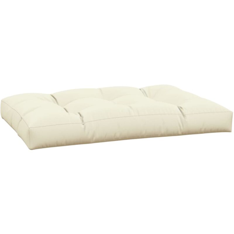 Vidaxl - Coussin de palette crème 120x80x12 cm tissu