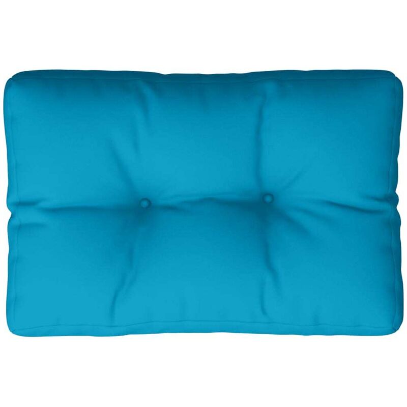 Vidaxl - Coussin de palette bleu clair 50x40x12 cm tissu